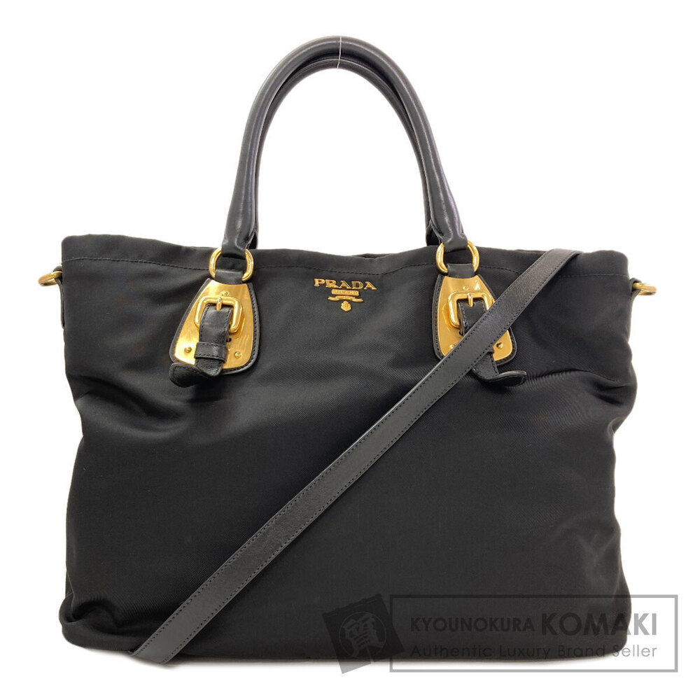 Prada Tessuto 2Way Tote Bag Black